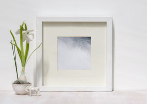 Abstract pattern of ocean foam and suspended spray