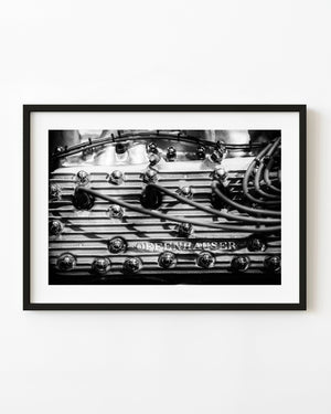 Classic car engine detail