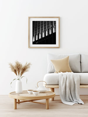 Square composition of Chicago architecture