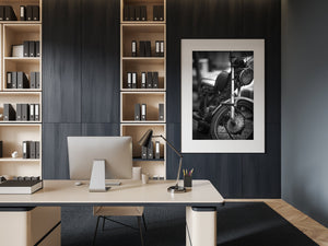 Fine Art‑print motorfietstextuur tonen