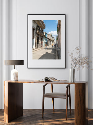 Colour street photograph of daily life in Havana