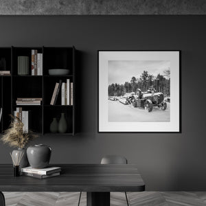 Rustic Tractor and Timber Wall Art