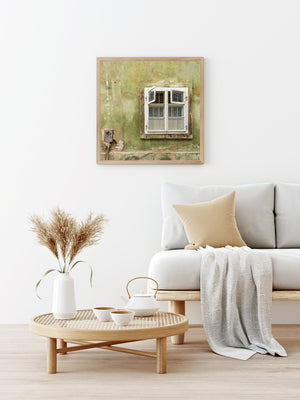 Old Romanian open window | Photo Art Print fine art photographic print