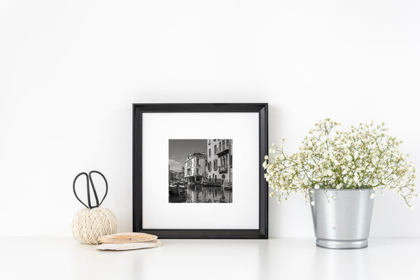 Old Venice homes on canal | Photo Art Print fine art photographic print