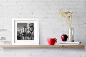 Old Venice homes on canal | Photo Art Print fine art photographic print