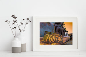 Rural truck photo for wall decor