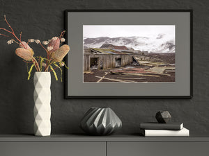 Old Wooden building Whalers Bay Deception Island | Photo Art Print fine art photographic print