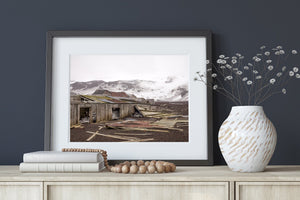 Old Wooden building Whalers Bay Deception Island | Photo Art Print fine art photographic print