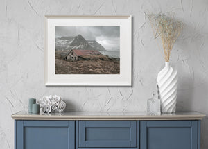 Muted tones of Arctic wilderness wall print