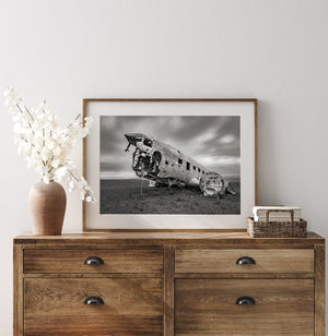 Abandoned aircraft fine art print