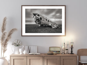 Real crash site aircraft photography