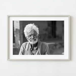 Elderly man Dheboor India portrait wall art