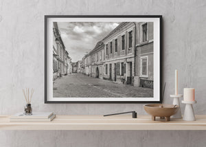 Romanian town architecture wall decor 