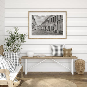 Quiet old town scene from Romania 