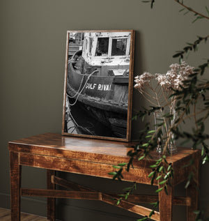 Aged tugboat Gulf Rival maritime photography artwork