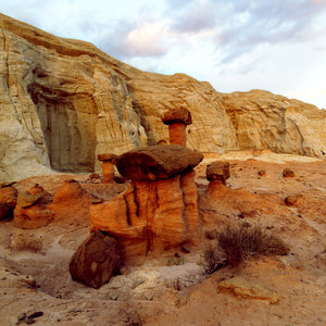 Formations rocheuses de grès hoodoo