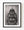 Samurai armor with ornate crescent helmet crest in monochrome