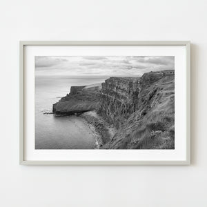 Overcast rainy day at the Cliffs of Moher in County Clare Ireland | Photo Art Print fine art photographic print
