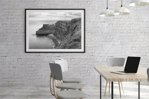 Overcast rainy day at the Cliffs of Moher in County Clare Ireland | Photo Art Print fine art photographic print