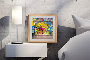 Panama City Hidden Graffiti Mural: Beauty in Urban Decay | Photo Art Print fine art photographic print