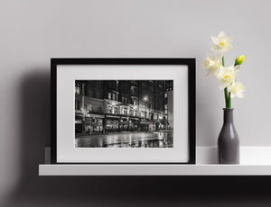 Rain reflections outside Paxtons Head in London