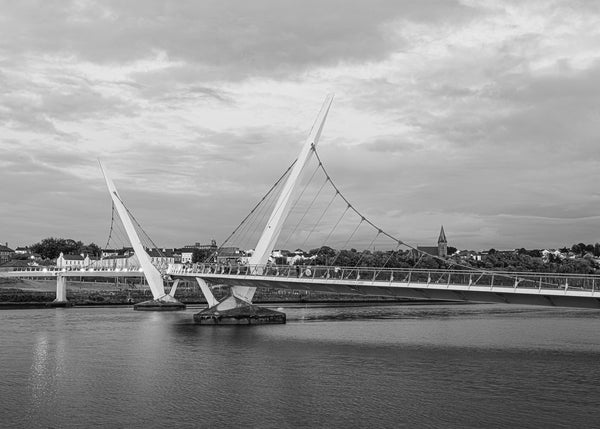 Modern suspension bridge architecture Derry