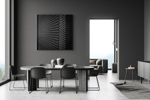ripetizione del motivo traforato monocromatico Arte da parete