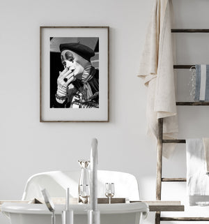 Street photography clown print