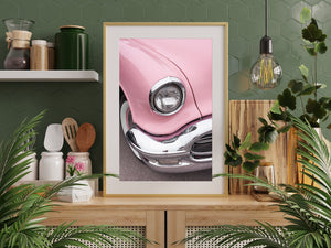 Shiny chrome bumper of vintage Oldsmobile