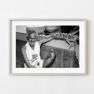 Man resting Mysore market