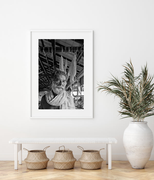 Indian laborer powerful portrait wall art