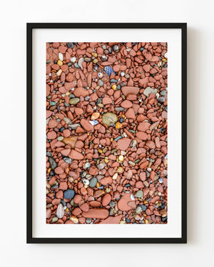 Red pebble beach PEI Canada