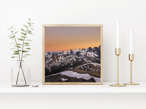 Purcell mountains Canada at sunset | Photo Art Print fine art photographic print