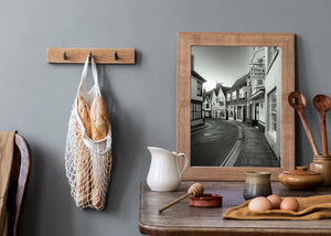 Moody black and white photography of Rye England