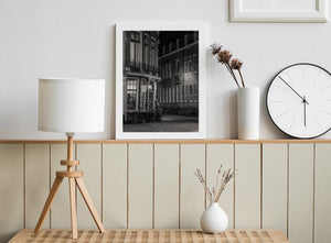 Historic Haarlem pub and bikes fine art print