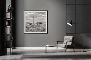 Rural desert architecture wall print