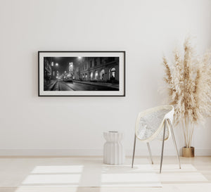 Streetcar photograph in the rain