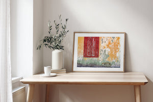 Bunte alte Mauer Clarence Town Bahamas | Foto Kunstdruck Fine Art Fotodruck