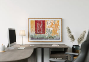Bunte alte Mauer Clarence Town Bahamas | Foto Kunstdruck Fine Art Fotodruck