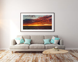 Immagine vibrante del tramonto