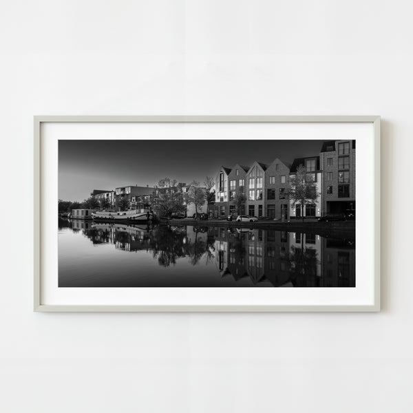 Reflected architecture in Haarlem canal | Wall Art