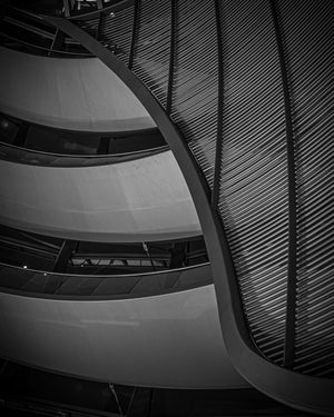 Berlin Reichstag Dome Curves in Monochrome Architectural Photography