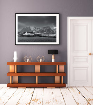 Photographie du village de pêcheurs de Reine Lofoten