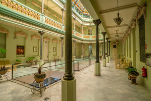 Elegant marble floors in Hotel Raquel, Havana