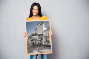 Art Deco building in South Beach wall art