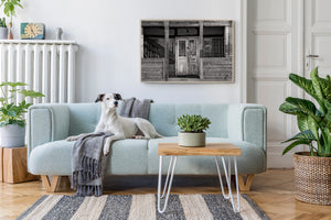 historic rural farmhouse structure Romania black and white