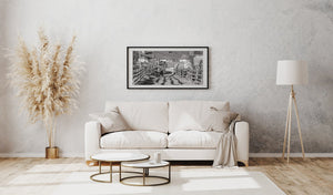 Romanian couple pulling horse drawn cart | Photo Art Print fine art photographic print