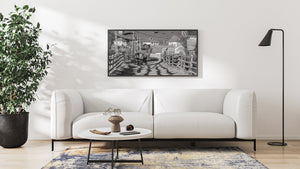 Romanian couple pulling horse drawn cart | Photo Art Print fine art photographic print