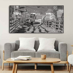 Romanian couple pulling horse drawn cart | Photo Art Print fine art photographic print