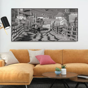 Romanian couple pulling horse drawn cart | Photo Art Print fine art photographic print